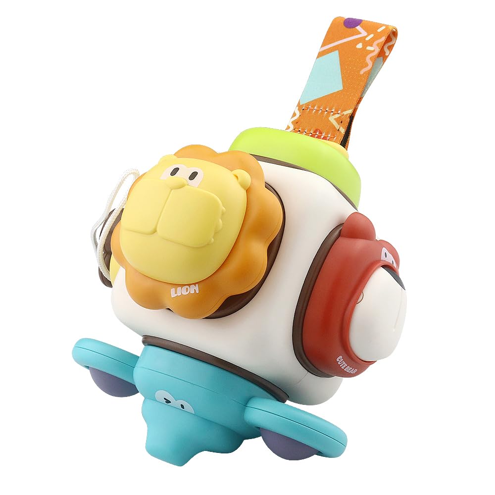 caterbee Baby Stroller Hanging Toy, Clip n Go Mobile Multi-Activity toy, Safe Teething Features (Animal)