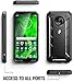 Moto G6 Rugged Case, Poetic Revolution [360 Degree Protection] Full-Body Rugged Heavy Duty Case with [Built-in-Screen Protector] for Motorola Moto G6 Black