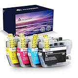 Allwork Compatible LC3013 Ink Cartridges Replacement for Brother LC3013 LC3011 Ink Cartridges Works with Brother MFC-J895DW MFC-J690DW Brother MFC-J491DW MFC-J497DW Printer 4 Packs (KCMY) (4)