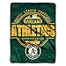 The Northwest Company MLB Oakland Athletics Micro Raschel Throw Blanket, 46
