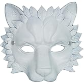 NUOBESTY Lion Mask Animal Half Mask Novelty Halloween Masquerade Cosplay Costume Prop for Halloween Party Supplies