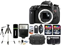 Canon EOS Rebel T6s 24.2MP CMOS Digital SLR Camera Body USA Warranty with Full HD Video + Case + Tripod + Flash + 48GB Accessories Bundle