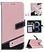 FLYEE Case Compatible with Samsung Galaxy S8 (5.8 inch,Released in 2017),Wallet Case for Women and Girls with Card Holder, Premium PU Leather Magnetic Flip Protective Case for Galaxy S8 5.8-Rose Gold