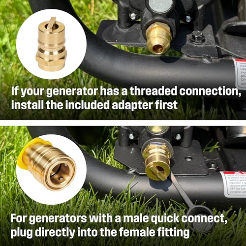 Westinghouse 15-Foot Natural Gas Hose with Adapter, 1/2-Inch Diameter, For Westinghouse Tri photo 8