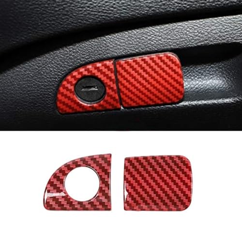 Voodonala Passenger Glove Compartment Switch Co-Driver Glove Storage Button Cover Trim for 2011-2026+ Dodge Challenger Charger Chrysler 300C Interior Accessories Red Carbon Fiber at Amazon