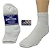 Creswell Diabetic Socks, 6 Pairs, Low Cut, Size 13-15 X-Large, White