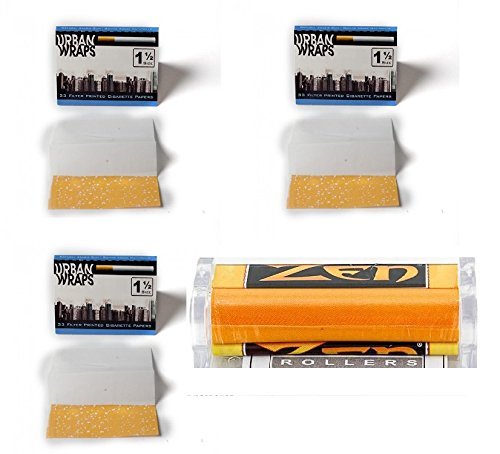 Urban wraps rolling papers #64 3 packs with 79mm zen ro…