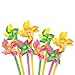 Fun Express - Mini Neon 2-Tone Pinwheels (6dz) - Toys - Value Toys - Pinwheels - 72 Pieces