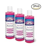 Heritage Products Rosewater, Rose Petals, 8-Ounces (Pack of 3)