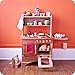 Camden Rose A Simple Hearth (Child's Cherry Wood Play Kitchen with Hutch)