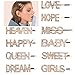 10PCS Word Hair Clip Letter Bobby Pins Sparkly Gold Barrettes Bling Handmade Luxury Crystal Hair Jewellery Headwear Accessories for Women Girls