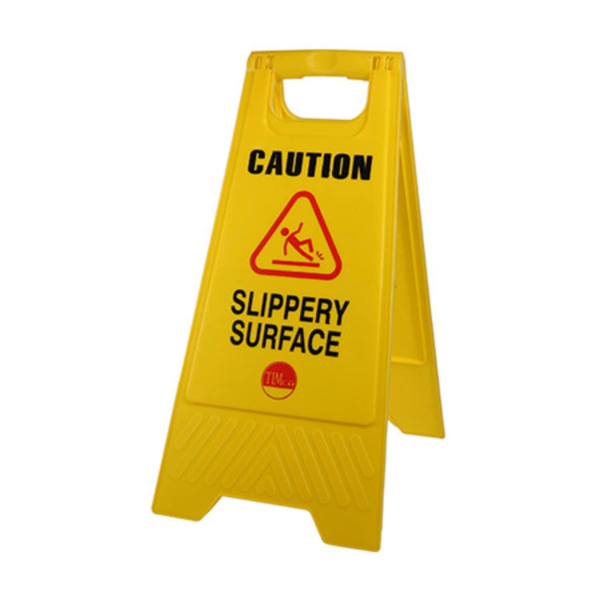 TIMCO A-Frame Safety Sign - Caution Slippery Surface - 610 x 300 x 30mm - For temporary marking of potential hazards in the workplace or in public areas