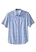 Kingsize Men's Big & Tall Linen Blend Plaid And Stripe Sport Shirt