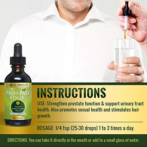 Go Nutrients Prostate Edge Prostate Supplement for Men with Pygeum
