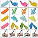 YUEAON 16 pack all purpose Pencil Grips for kids handwriting-Righties and Lefties-silicone Aid Grip Posture writing Correction device Tool holder claw for pen - Assorted Colors