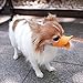 Dog Muzzle/Dog Mouth Cover Quick Fit Breathable Adjustable Soft Silicone Safety Dog Puppy Pet Muzzle Mouth Mask Duck Mouth Shape Pet Mouth Masks, Anti Bite Chew Bark Lick (S, Orange)