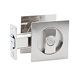 LWZH Privacy Pocket Door Lock,Square Sliding Barn