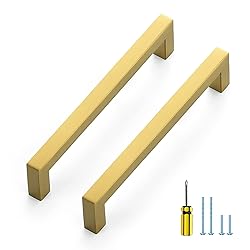 Ravinte 3 Pack Gold Cabinet Pulls 6-1/4 Inch