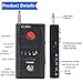 RF Bug Detector, Anti Spy Hidden Camera Detector, AHNR Wireless Signal Pinhole Laser Lens GSM Detector Ultra-high Sensitivity Full-Range Tracker Finder