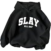 SHENHE Girl's Hoodie Pullover Graphic Long Sleeve Casual Fall Preppy Sweatshirt Hoodie