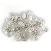 60pcs Clear Twist Pins Couch Chair Car Sofa Headliner Repair Loose Drapery Crafts Upholstery Fixing Slipcovers and Bed-Skirt Fastened Accessories