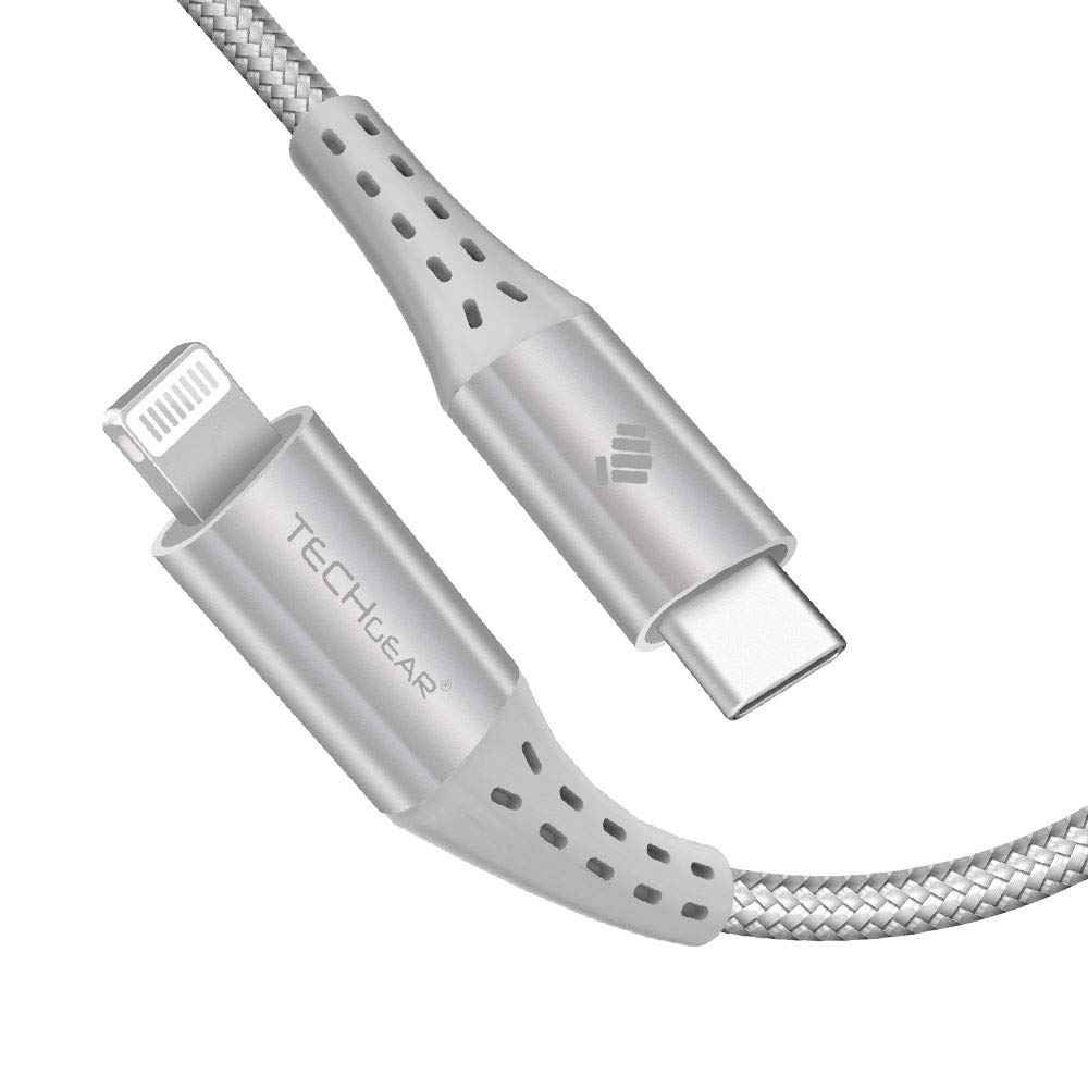 TECHGEAR USB C to Lightning Cable [1M Apple MFi Certified] Strong Braided Lead for iPhone 14/1312/11/Pro/Max/Mini/X/XS/XR/XS Max /8/Plus, iPad 10.2" 2020 Supports Power Delivery (for Type C Chargers)