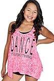 Dance Tank Top in Neon Burnout Material Pink or Yellow