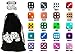 Vivorr Premium Dice Set of 200 Pieces, 20 Colors, 10 of Each Color, 16mm, D6, c/w Velvet Carry Bag/Pouch, Perfect for: Tenzi, Farkle, Yahtzee, Bunco, Board Games, Casino or Teaching Math. Ideal Gift