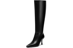 Vipost 3.3 inch Kitten Heel Boots for Women, Knee High Pointed Toe Boots for Women, Tall Long Boot Side Zipper, Fall Winter Fasion 2025