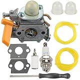 Mckin 308054043 Carburetor fits Ryobi RY28000 RY28020 CS26 RY28040 SS26 RY09053 RY28021 RY28025 RY28045 RY09056 RY09055 26CC Trimmer Brushcutter