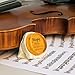 Mugig Rosin for Violin,Viola and Cello, Transparent Yellow Rosin with Exquisite Wooden Box