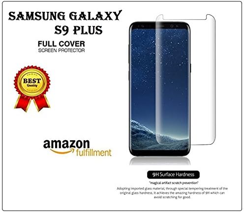 Annant Full Coverage Pro+ Anti-Fingerprints HD+ 0.33mm 3D Flexible Tempered Glass with Packaging Kit for Samsung Galaxy S9 Plus (Transparent)