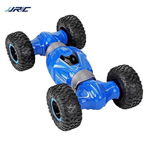 RC Car,Remote Control Car,Stunt Car Toy,JJR/C Q70 2.4GHz 4WD Twist- Off Road Monster Truck Desert Truck RC Car Deformation for All Adults and Kids (Blue)