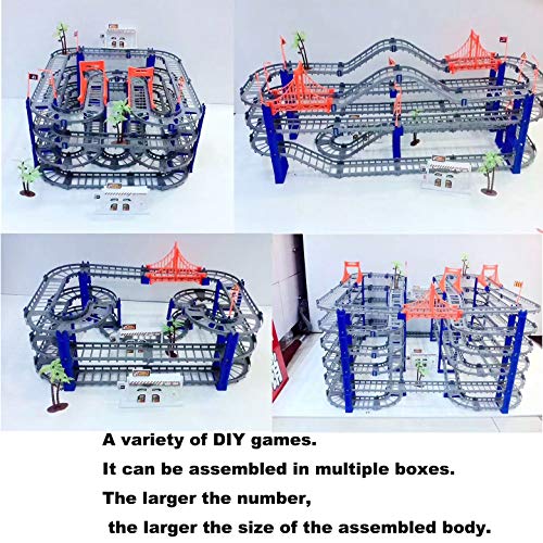 image for Elephant & nature Double layer Assembled electric railcar |Magic Journ