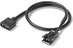 XROLAND 30cm Motherboard RGB Adapter Conversion Cable 5V 3Pin/12V 4Pin RGB Led Strip Light for PC Computer LED Light Strip Li