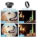 iPhone Camera Lens, 12x Telephoto Lens + 0.65x Wide Angle & Macro Lenses + 180° Fisheye Lens + Star Filter Lens, Clip-On Lenses for iPhone 8 7 6s 6 Plus, Samsung Smartphones & Tablet