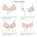 Silicone Self Adhesive Bra Invisible Push-up Reusable Strapless Sexy Cup C,Nubra