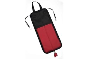 Zetiling Drum Stick Bag, drumstick Bag, Drum Accessories, Oxford Cloth Fabric Drumstick Case Breathable Portable Handbag with Handle(red)