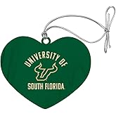 GRAPHICS & MORE University of South Florida Bulls Logo Heart Love Wood Christmas Tree Holiday Ornament