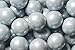 Shimmer Pearlescent Silver 1 Inch Gumballs 2lb Bag