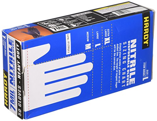 Hardy 7mil Nitrile Powder-Free Gloves 50 Pc Large Want It All