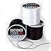 Doctored Locks Elastic Matrix Hair Extension Stretchy Thread for Braiding and Weaving 65m - Translucent Light