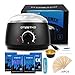 Wax Warmer DTOETKD Waxing Hair Removal Kit with 4 Wax Beans+20 Wax Applicator Sticks+4 Small Bowls