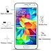 SOOYO 9H Round Edge Tempered Glass Screen Protector for Samsung Galaxy S5 – Pack of 2