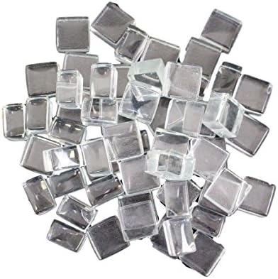 Exotic Fire Glass Crystal Fire Glass Squares 1/2 Inch - 10lb. Bag - EXCLUSIVE Design