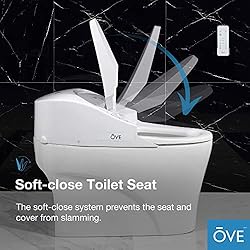 Ove Decors Yosemite Bidet Toilet Built-in with Tank