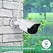Amzpas Outdoor Security Camera, 1080p Night Vision WiFi Camera 2.4GHZ Outdoor Wireless Camera IP65 Waterproof Bullet Surveillance Camera with Motion Detection, Activity Alert, Two-Way Audio (White)
