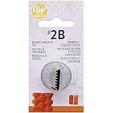 Wilton No. 2B Basketweave Decorating Tip, Multicolor