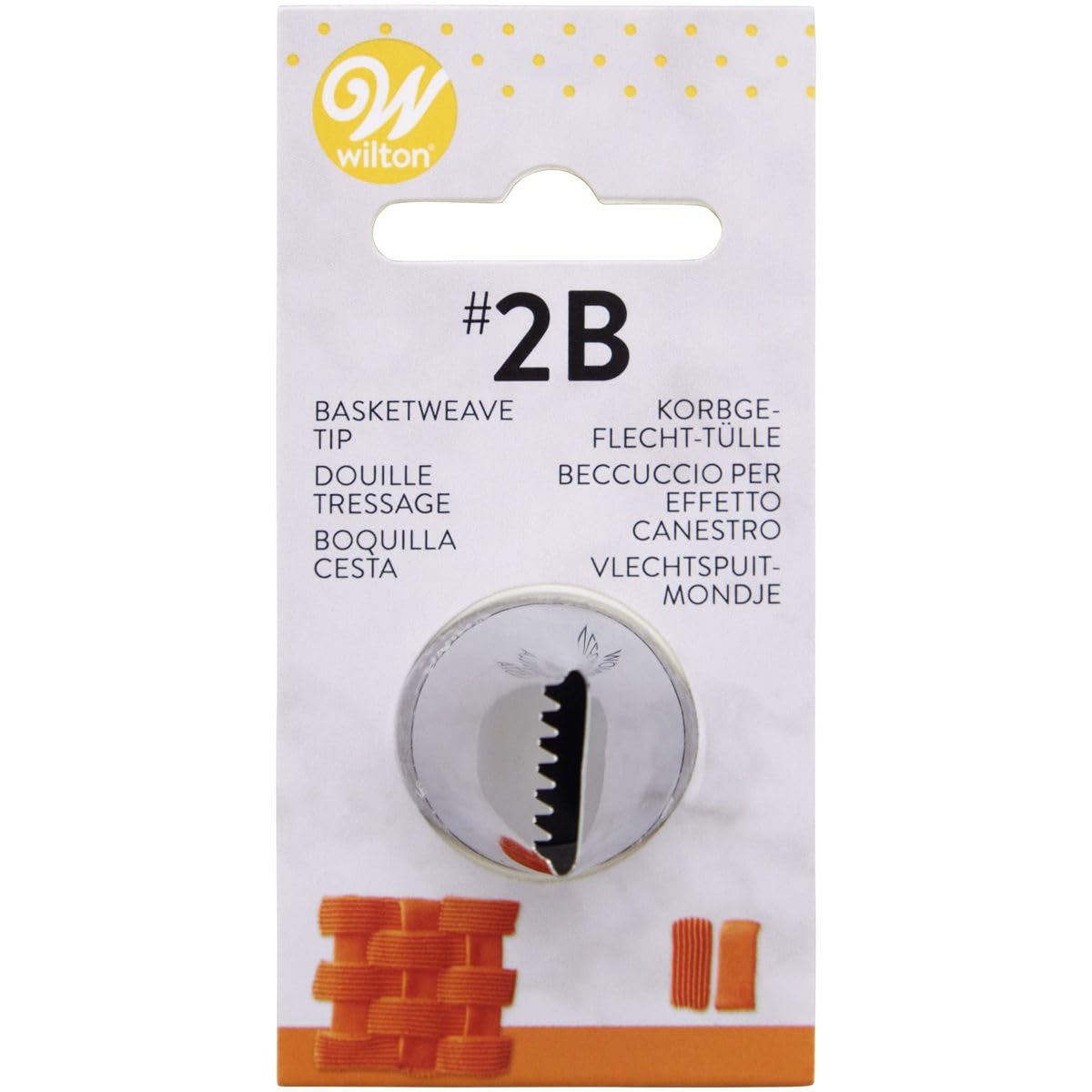 Wilton Large Basket Tip, 2B Carded, Stainless Steel, Steel