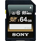 Sony 64GB High Performance Class 10 UHS-1/U3 SDXC up to 95MB/s Memory Card (SF64UZ/TQN)